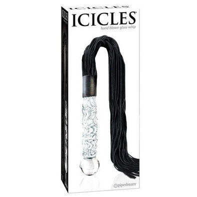 Icicles No. 38 Hand Blown Glass Whip - Clear