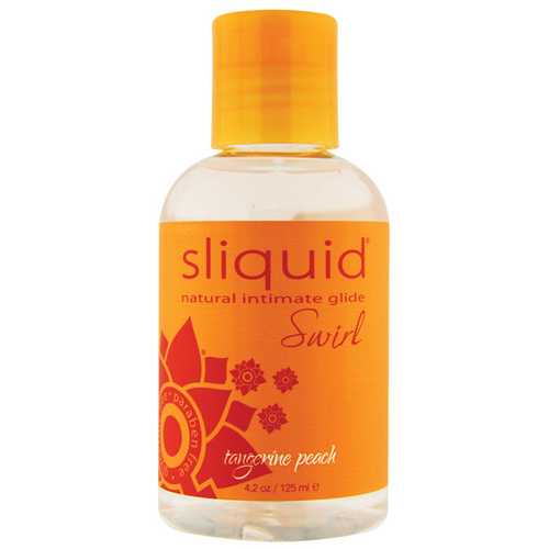 Sliquid Naturals Swirl Lubricant - 4.2 oz Tangerine Peach