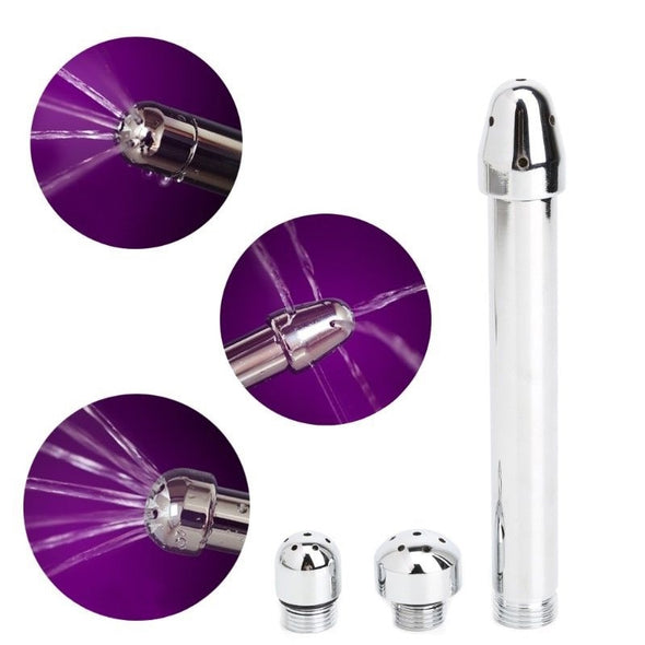 Mayitr Faucet Anal Douche Vaginal Cleaner Shower Cleaning With 3 Shower Heads Plugs Enema Anal Cleaner Butt Plugs Tap